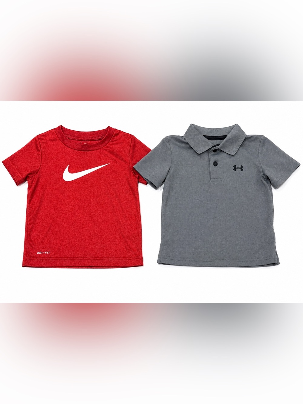Nike Under Armour Toddler Shirt Bundle 2T 24M Dri-FIT Polo Boys 2 Pack